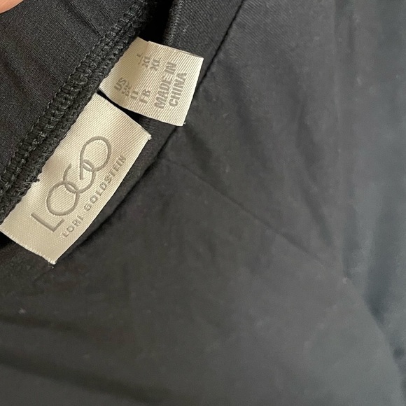 Logo by Lori Goldstein|Navy loungewear, super soft pants•••two tone, neutral, L - Picture 10 of 14